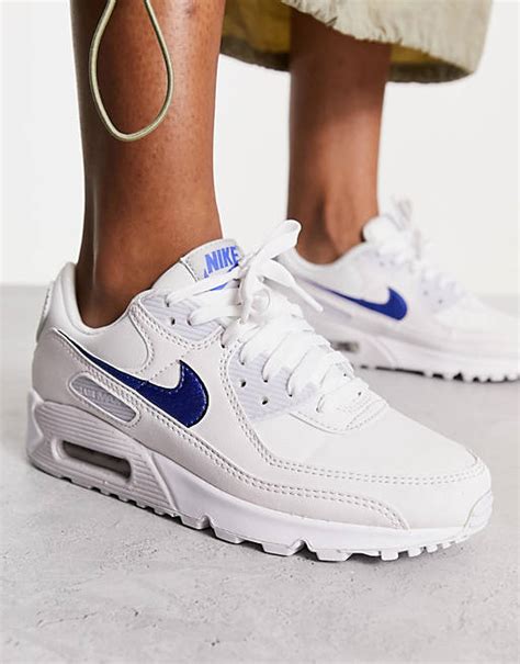 nike airmax wit met blauw